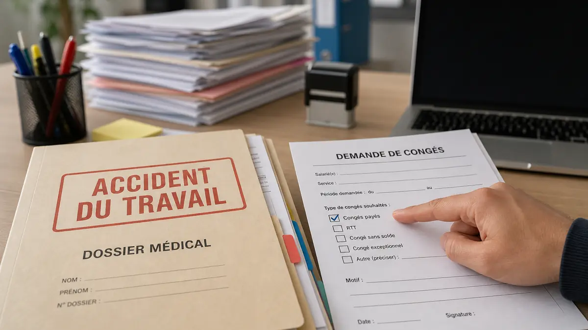 accident de travail et congés payés