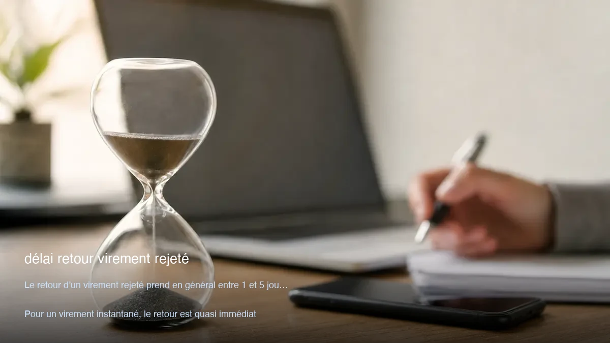 délai retour virement rejeté