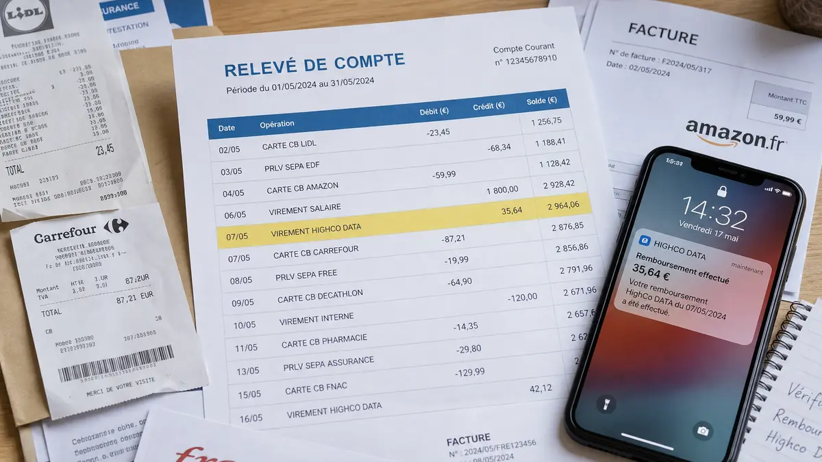 High co data virement : D'où ça vient ? Arnaque ?