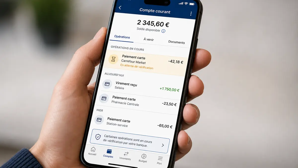 paiement par carte qui n'apparait pas